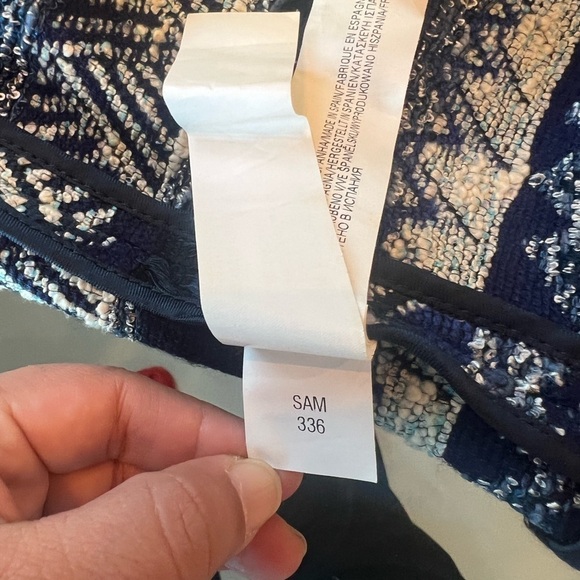 Zara Blue Pattern Mini Skirt - Picture 6 of 14